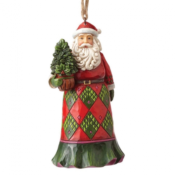 Heartwood Creek, Jim Shore, Evergreen Santa Ornament, Weihnachtsmann Anhänger