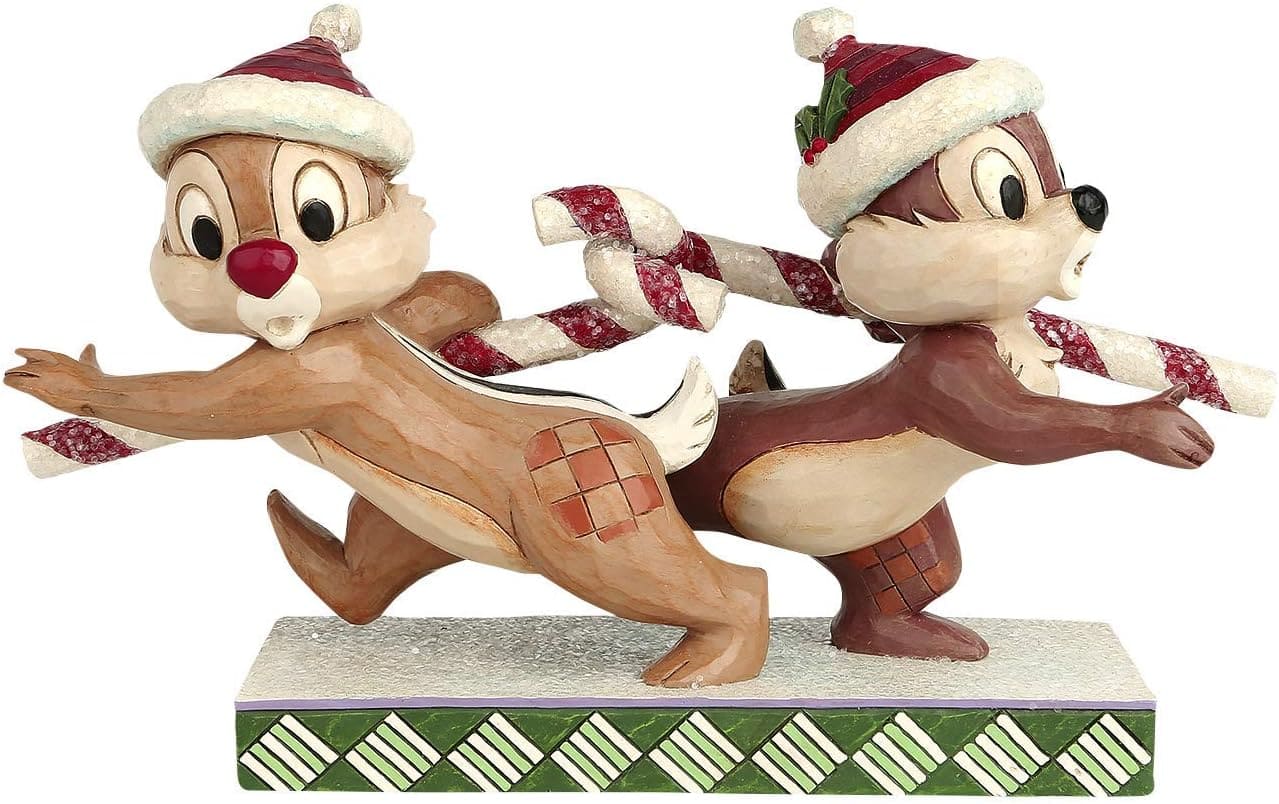 Candy Cane Caper Chip & Dale - A- und B-Hörnchen / Disney Traditions by Jim Shore 4051975