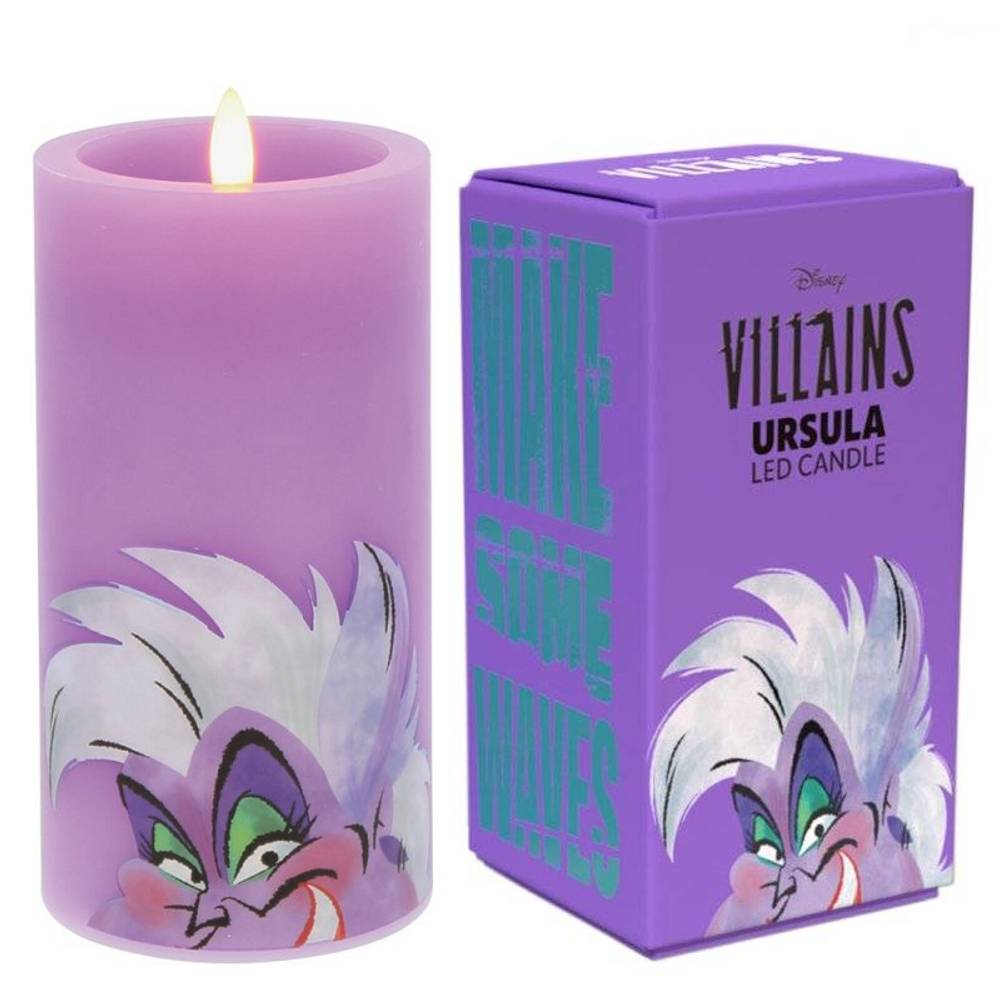LED Kerze Villain Ursula Purple / Meerhexe Ursula - Disney Home Fragrance DISVILED01N - Villains Kerze
