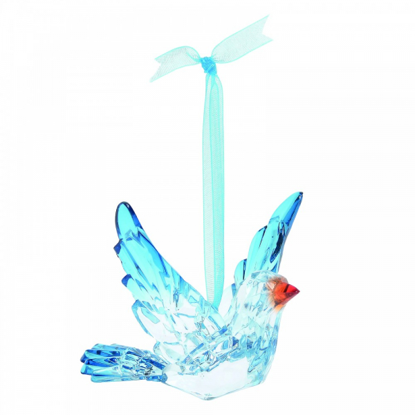 Department 56, Happiness Lives Here Bluebird Ornament, Messenger Bluebird Ornament, 6006057
