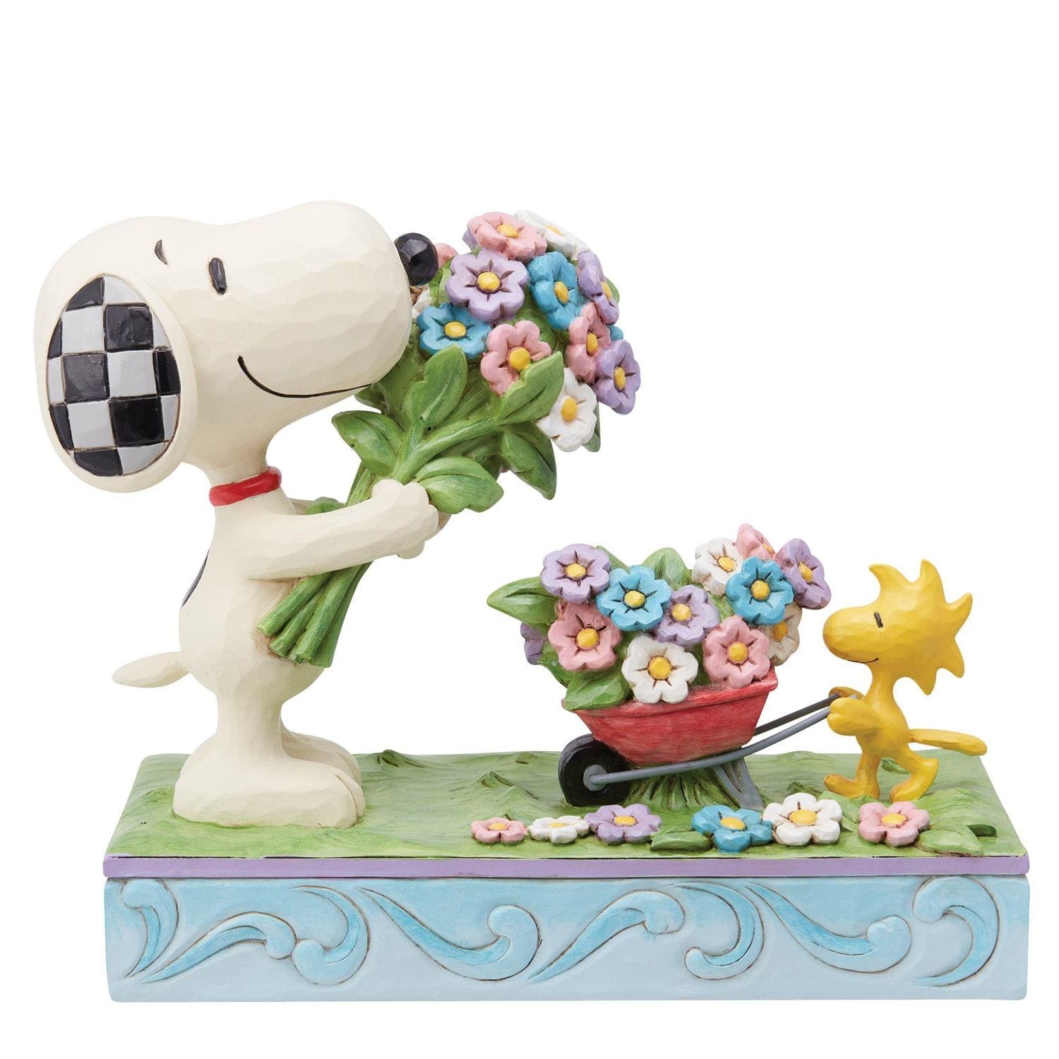 Jim Shore, Peanuts, Peanuts by Jim Shore, 6014344, Fresh Picked Blooms, Snoopy & Woodstock Picking Flowers, Snoopy & Woodstock pflücken Blumen, Jim Shore Peanuts