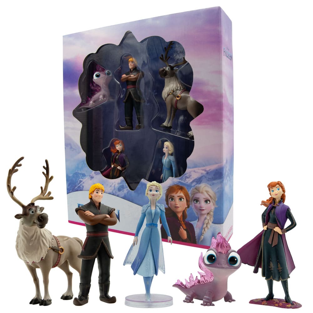 Frozen - Frozen II Geschenkset mit 5 Figuren - Disneyfigur von Bullyland Spielfigur Tortenfigur Disneyfigur - 13414