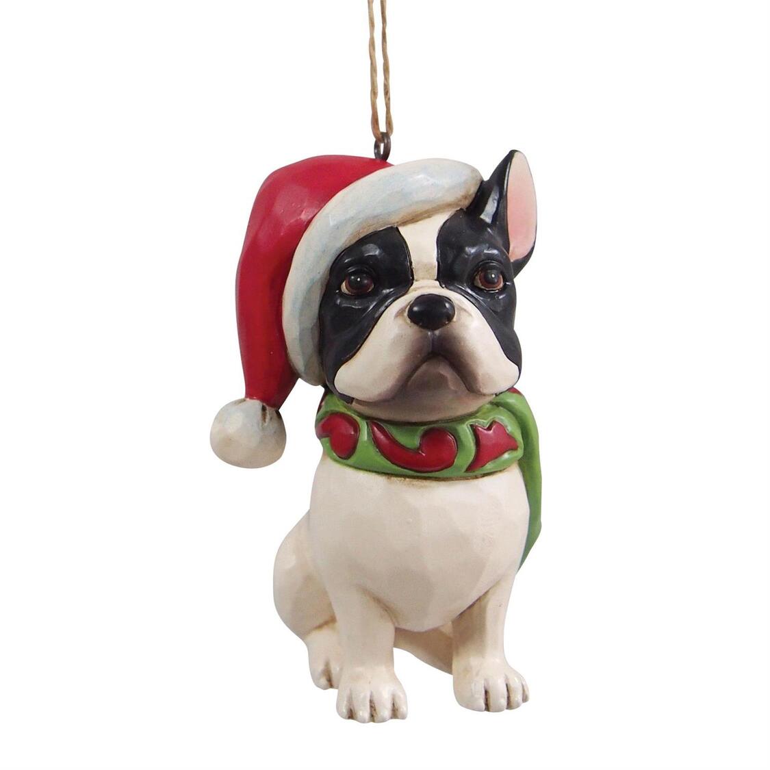 Christmas Dog French Bulldog Ornament / Bulldogge Weihnachtsanhänger - Heartwood Creek by Jim Shore 6017527