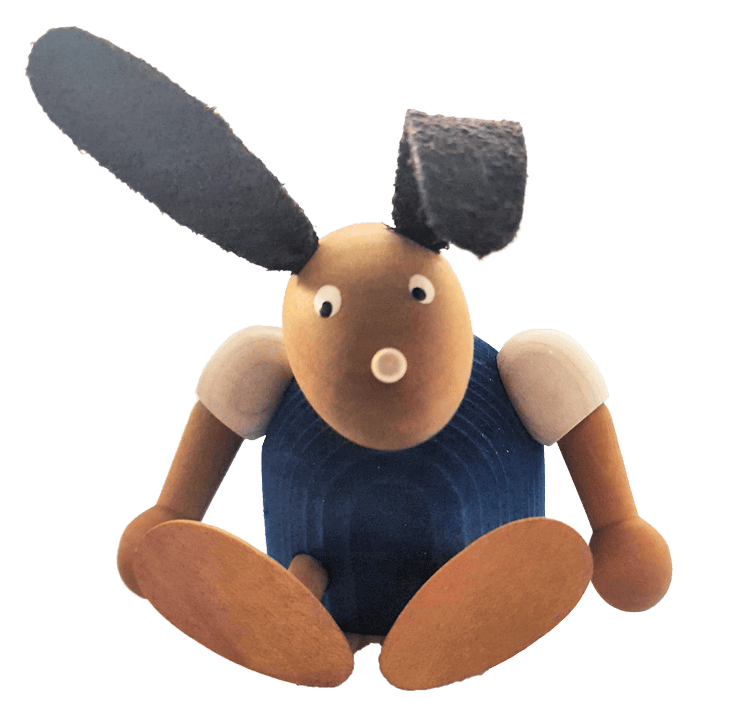 Erzgebirge Osterhase kobalt -Steckfigur für für den großen Kerzenring von Sebastian Design Erzgebirge Osterhase kobalt -Steckfigur für für den großen Kerzenring von Sebastian Design