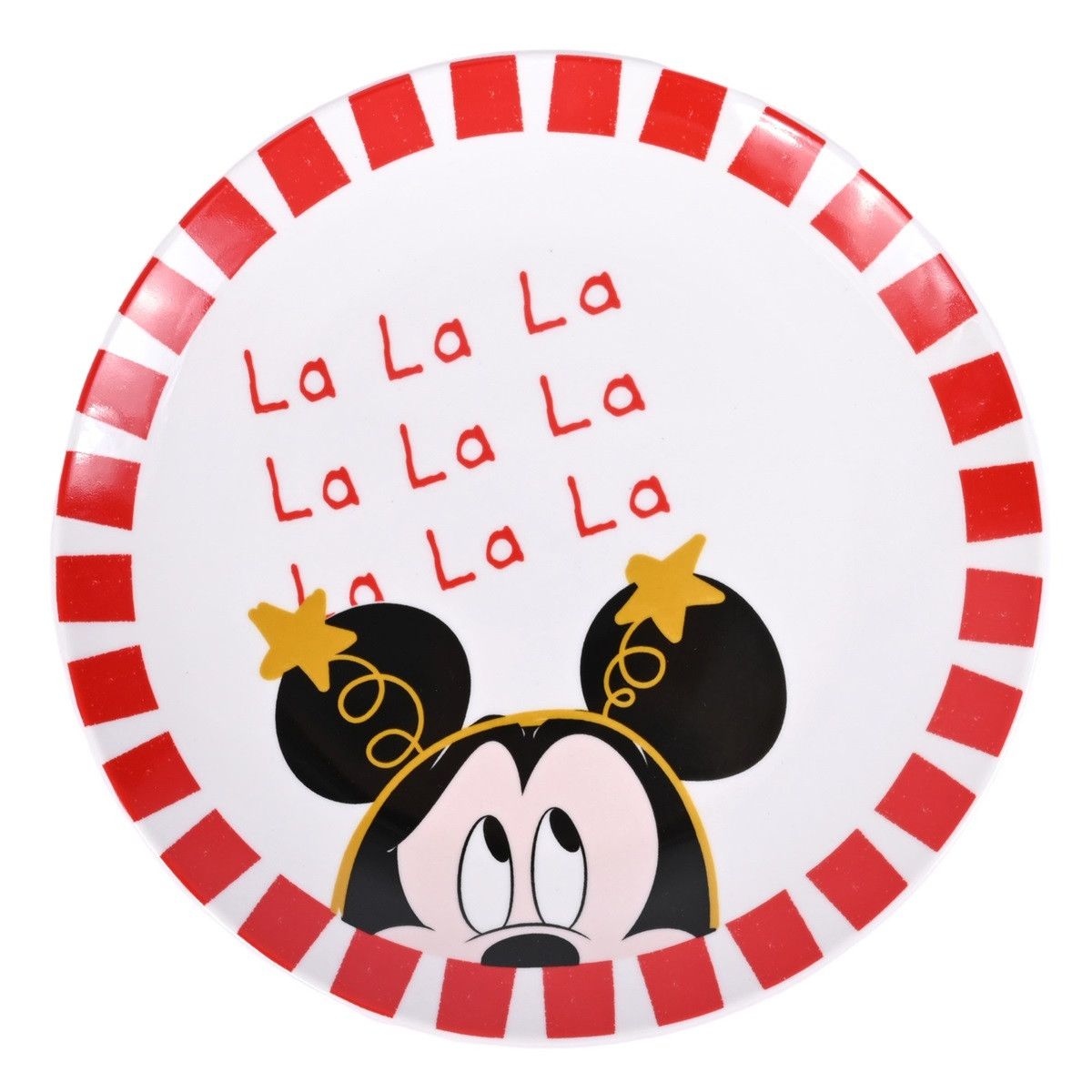 Weihnachtsgeschirr Micky Maus Kuchenteller Lalalalala DN25331 – Disney Teller Christmas Inspirations