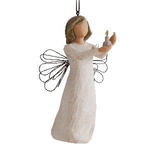 Willow Tree, Willowtree, Demdaco, Susan Lordi,  Angel of Hope Ornament,  Engel mit Kerze, Willow Tree Ornament, Willow Tree Engel, Willow Tree Figur