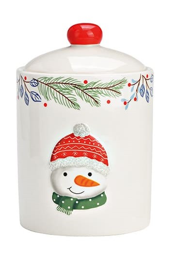 Keksdose Vorratsdose Schneemann rund 10041758