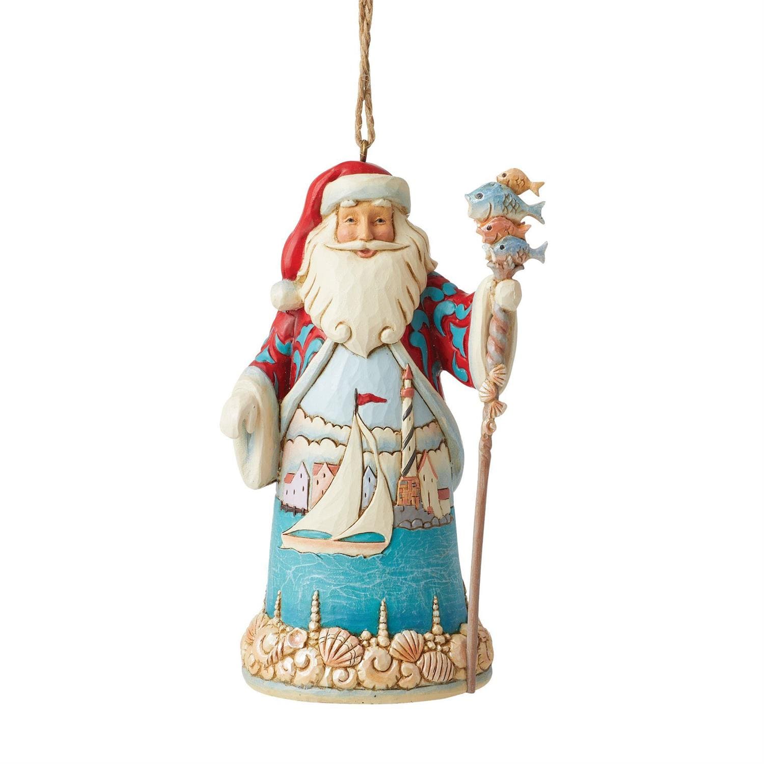 Coastal Santa mit Segelschiff Ornament / Heartwood Creek by Jim Shore 6013695