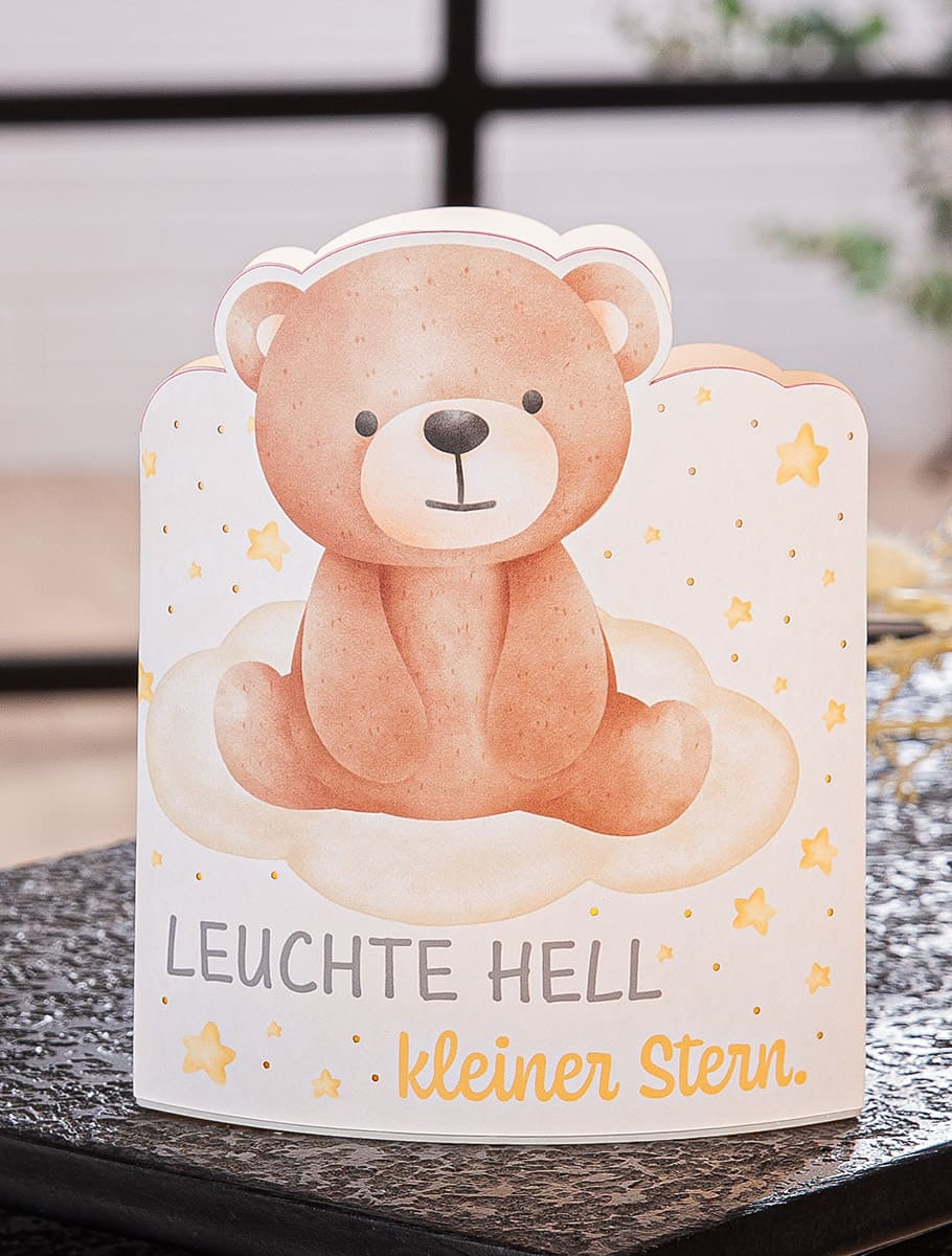 Tischlampe Sternenkinder Dekolampe Leuchte hell kleiner Stern - 63750 Gilde Dekoleuchte