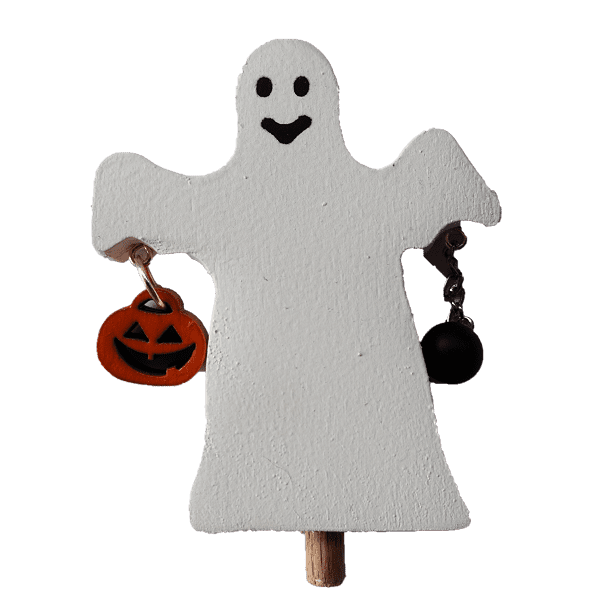 Halloween - Gespenst Archibald Steckfigur für Kerzenringe von Sebastian Design