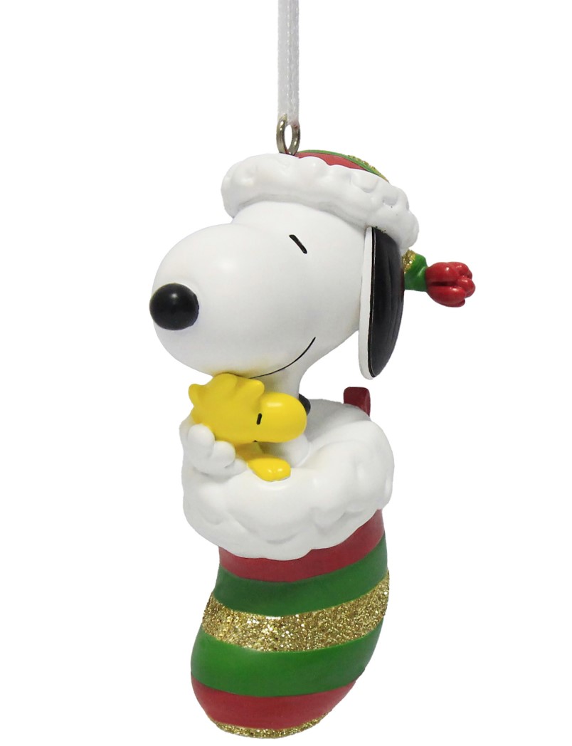 X-Mas Peanuts - Snoopy & Woodstock im Weihnachtsstrumpf 30206176 Hallmark Ornament Weihnachtsanhänger