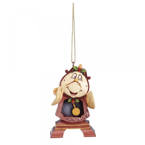 Disney Traditions, Jim Shore, A21429, Jim Shore Weihnachten, Herr von Unruh, Cogsworth, Die Schöne und das Biest, Beauty and the beast, Jim Shore Disney, Jim Shore Disney Traditions