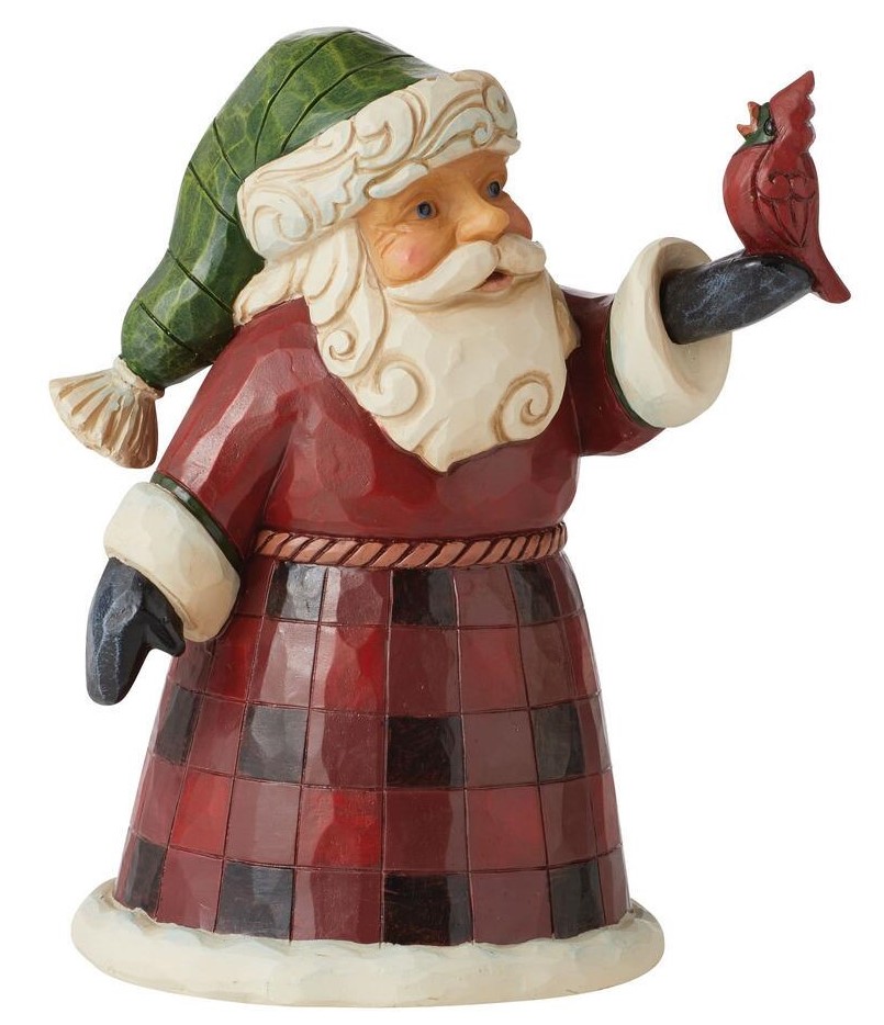 Jim Shore, Heartwood Creek, Jim Shore Heartwood Creek, Heartwood Creek by Jim Shore, 601148, Santa's Feathered Friend Weihnachtsmann, Jim Shore Santa, Jim Shore Weihnachtsmann, Heartwood Creek Weihnachtsmann