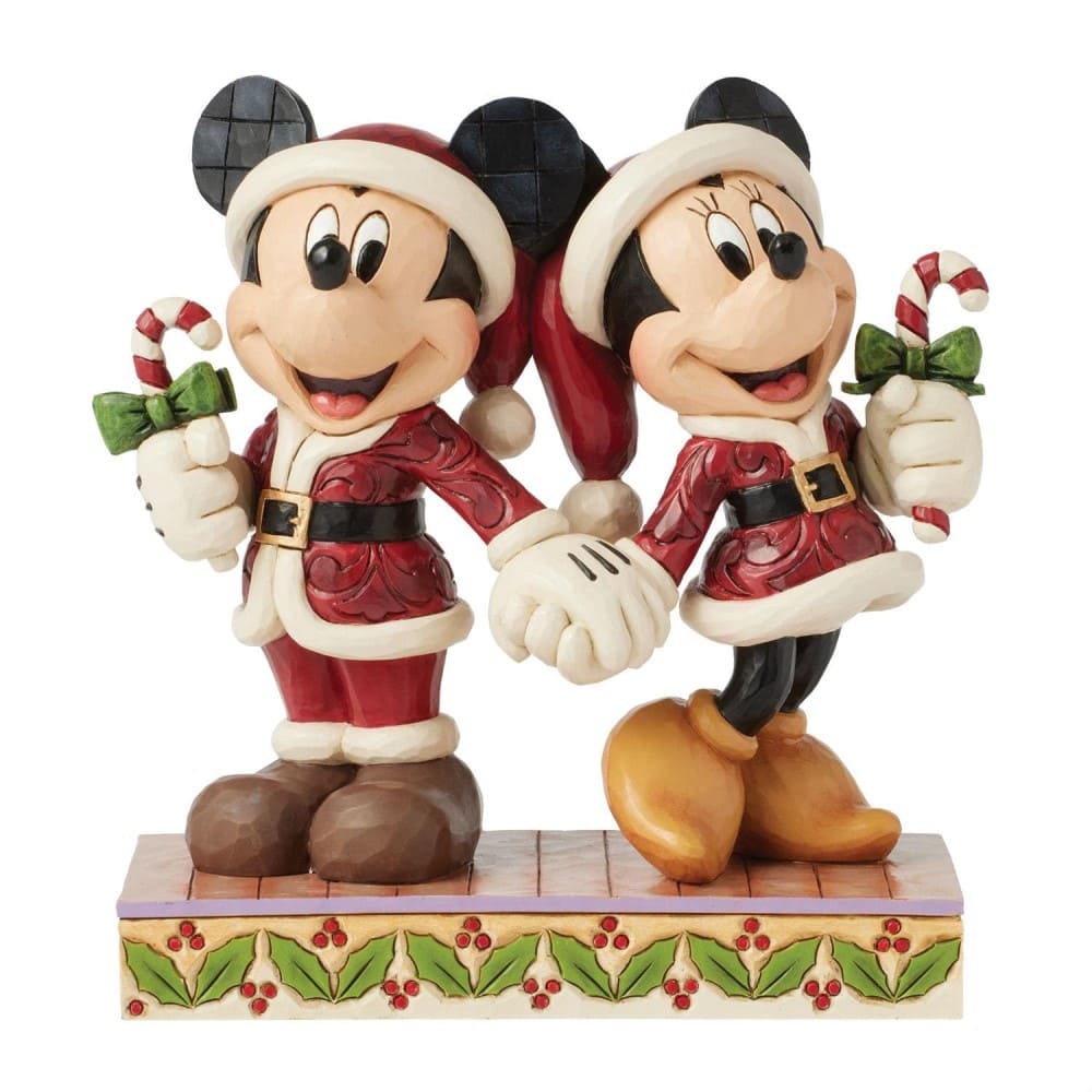 Candy Cane Christmas Mickey & Minnie Weihnachten - Disney Traditions by Jim Shore 6016882