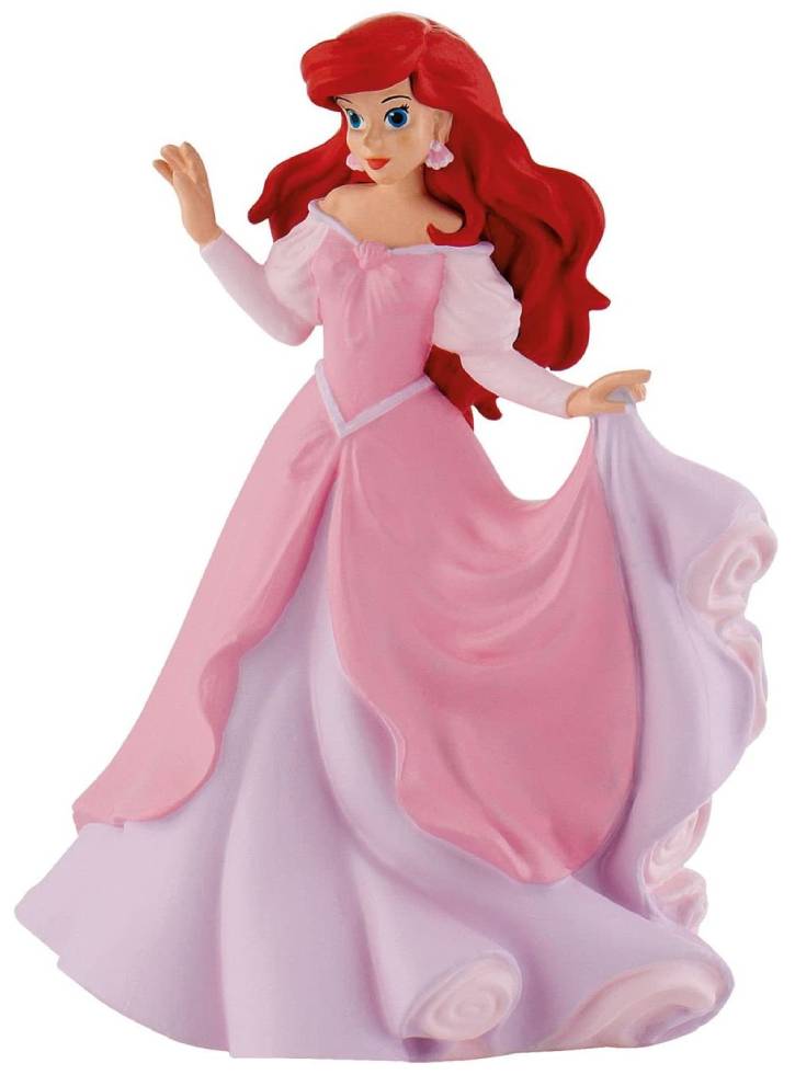 Arielle - Arielle im rosa Kleid /  Walt Disney Spielfigur - Tortenfigur - Disneyfigur Bullyland 12312