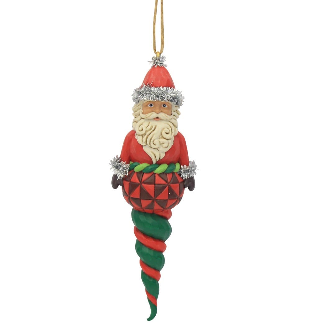 Finial Eiszapfen-Ornament Weihnachtsmann - Santa - 6019345 - Heartwood Creek Jim Shore