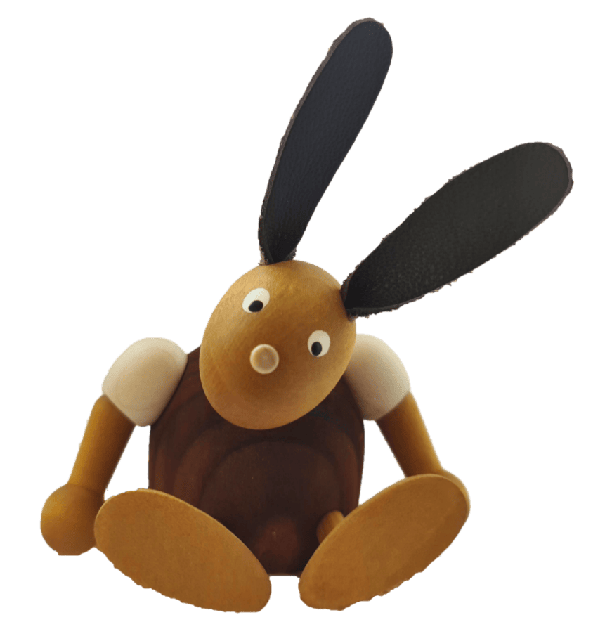 Erzgebirge Osterhase braun -Steckfigur für den großen Kerzenring von Sebastian Design Erzgebirge Osterhase braun -Steckfigur für den großen Kerzenring von Sebastian Design