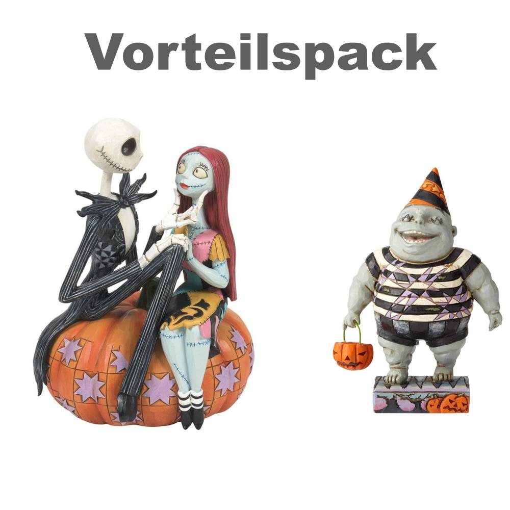 Disney Traditions, Jim Shore, Jim Shore Disneyfigur, 6014358, The Pumpkin King & Sally, Jack Skellington, Halloween Nightmare Before Christmas, Jim Shore Disney, Disney Halloween, Jim Shore Halloween