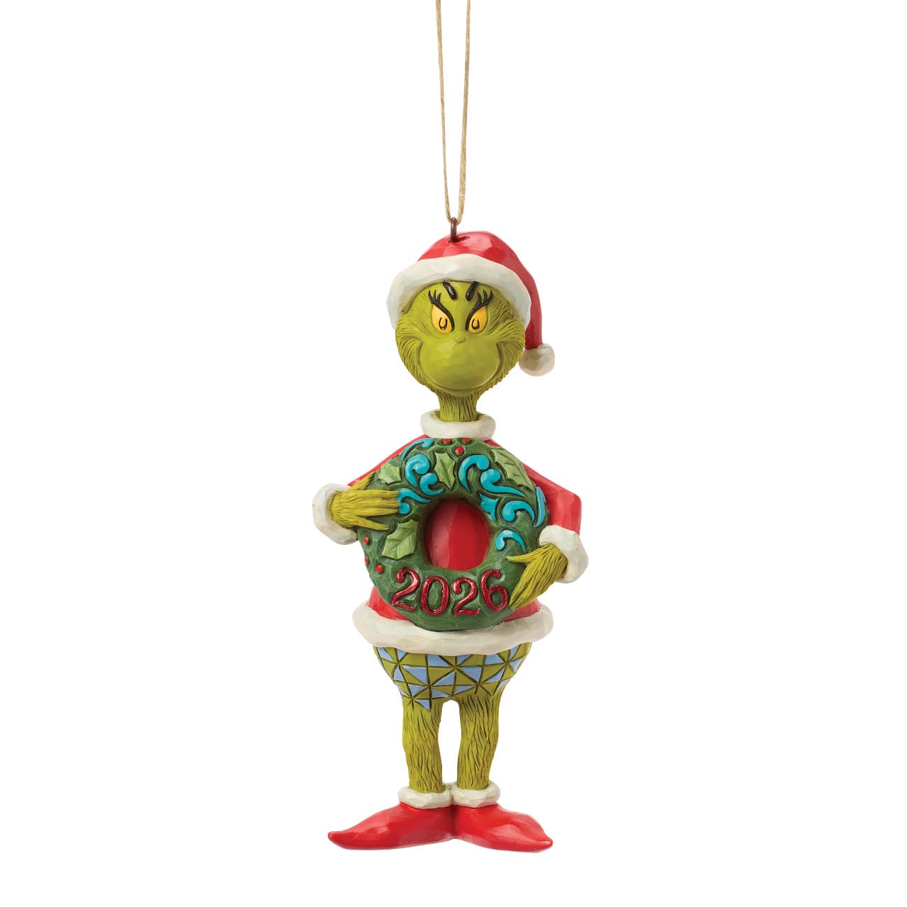 Grinch 2026 Ornament / Weihnachtsanhänger - The Grinch by Jim Shore 6018967 Grinchfigur