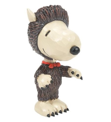 Jim Shore, Peanuts, Jim Shore Peanuts, Snoopy, Woodstock, 6014622, Snoopy Werwolf Minifigur, Halloween Snoopy, Peanuts Halloween, Snoopy Werewolf