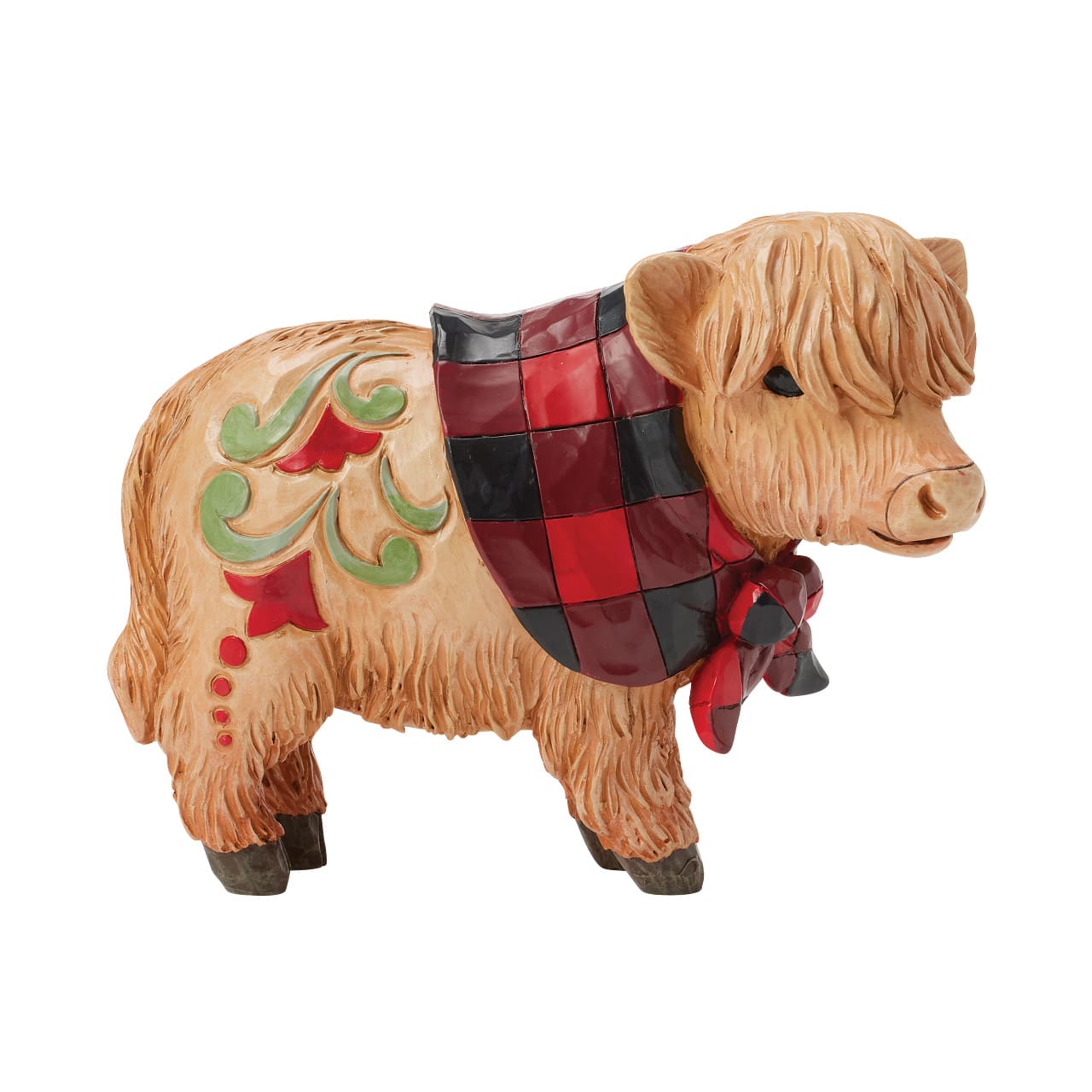 Moo-Ti-Ful Christmas Highland Calf Pint / Kalb - Heartwood Creek by Jim Shore 6017041