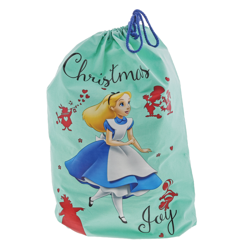 a30227KRGGUXDBX51B4 Enchanting Disney Collection, Walt Disney, Disney Weihnachten, Alice in Wonderland Christmas Sack, Alice im Wunderland Weihnachtssack, A30227, Geschenksack, Disney Geschenk