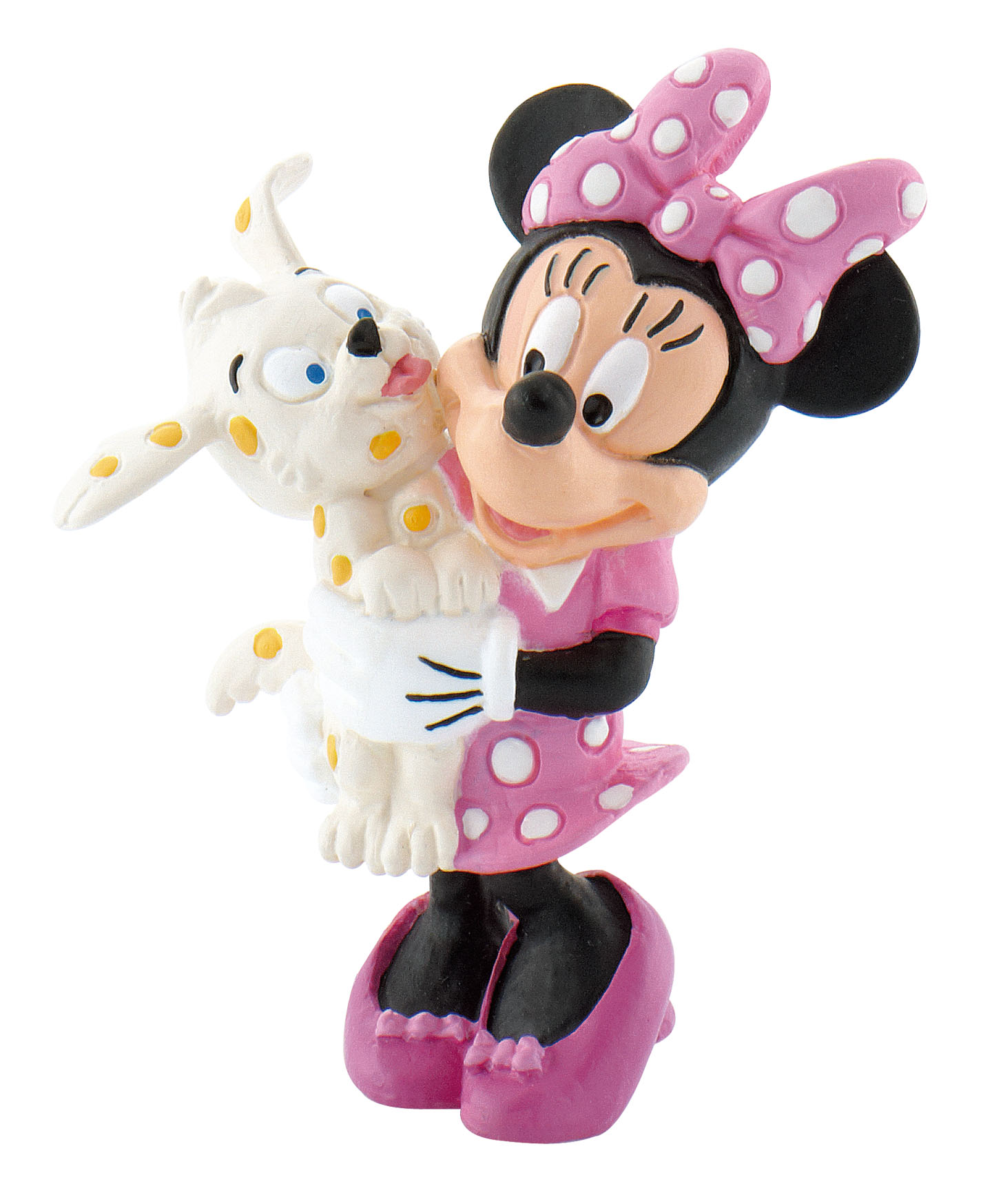 Bullyland, Micky Maus, Mickey Mouse, Minnie Maus mit Hündchen, Minnie Mouse, Walt Disney, 15329