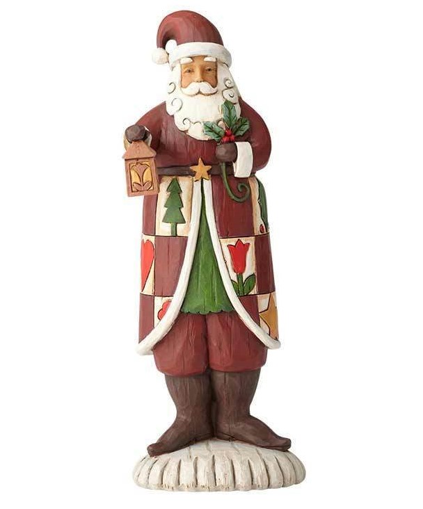 Folklore Santa with Lantern - Weihnachtsmann mit Laterne Jim Shore Heartwood Creek 6001442
