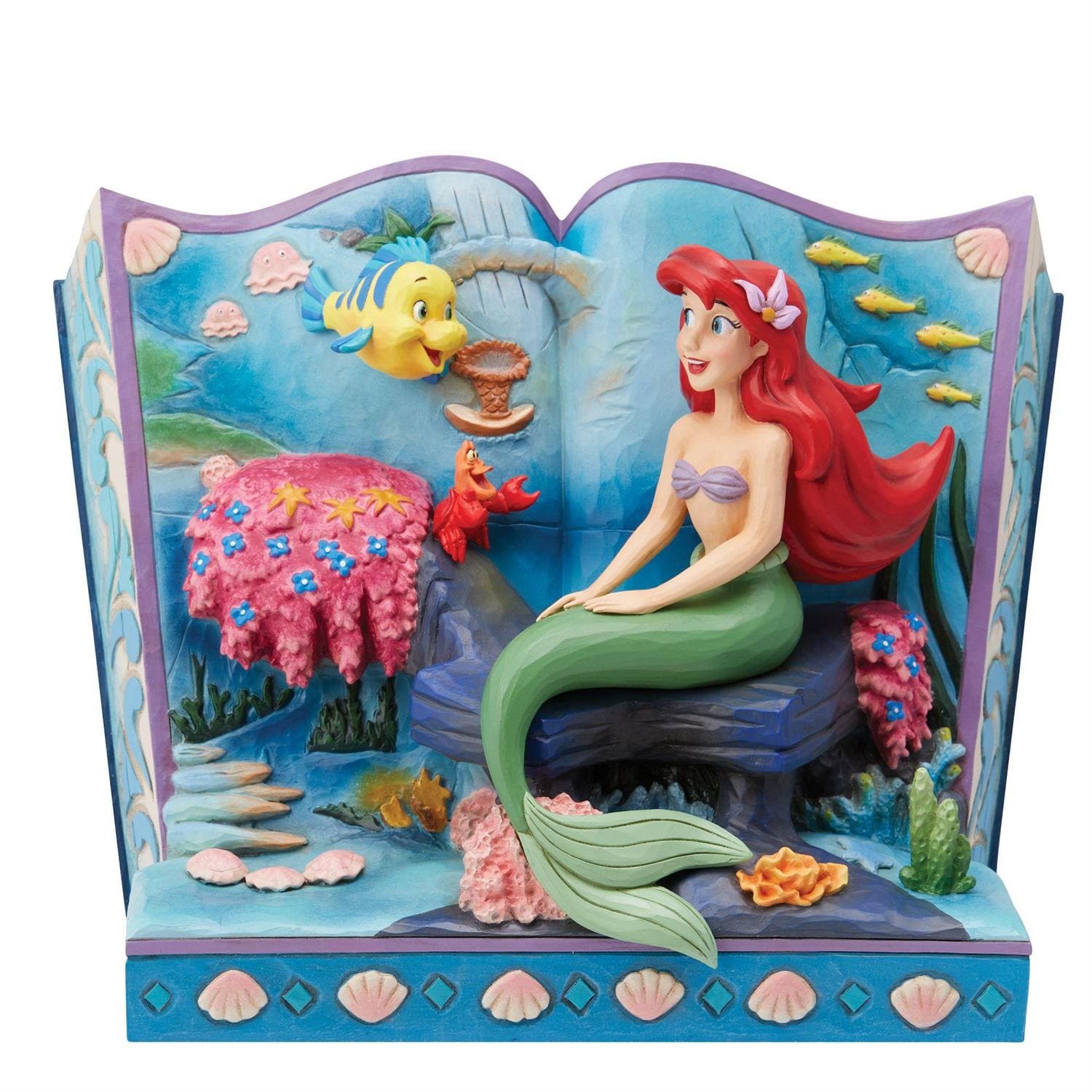 Disney Traditions, Jim Shore, Jim Shore Disneyfigur, 6014323, A Mermaid's Tale, Disney Story Book, Arielle die kleine Meerjungfrau, Ariel the little mermaid,  Jim Shore Disney