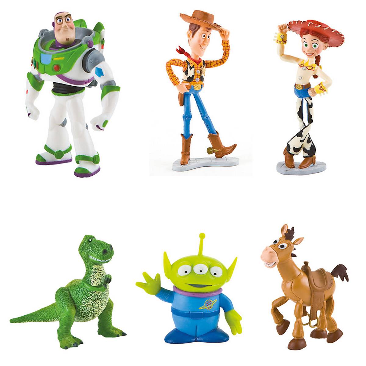 Toy Story - Set mit 6 Figuren /  Walt Disney by Bullyland