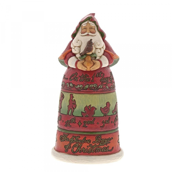 Heartwood Creek, Jim Shore, Twelve Days of Christmas Santa, Weihnachtsmann, 6001462