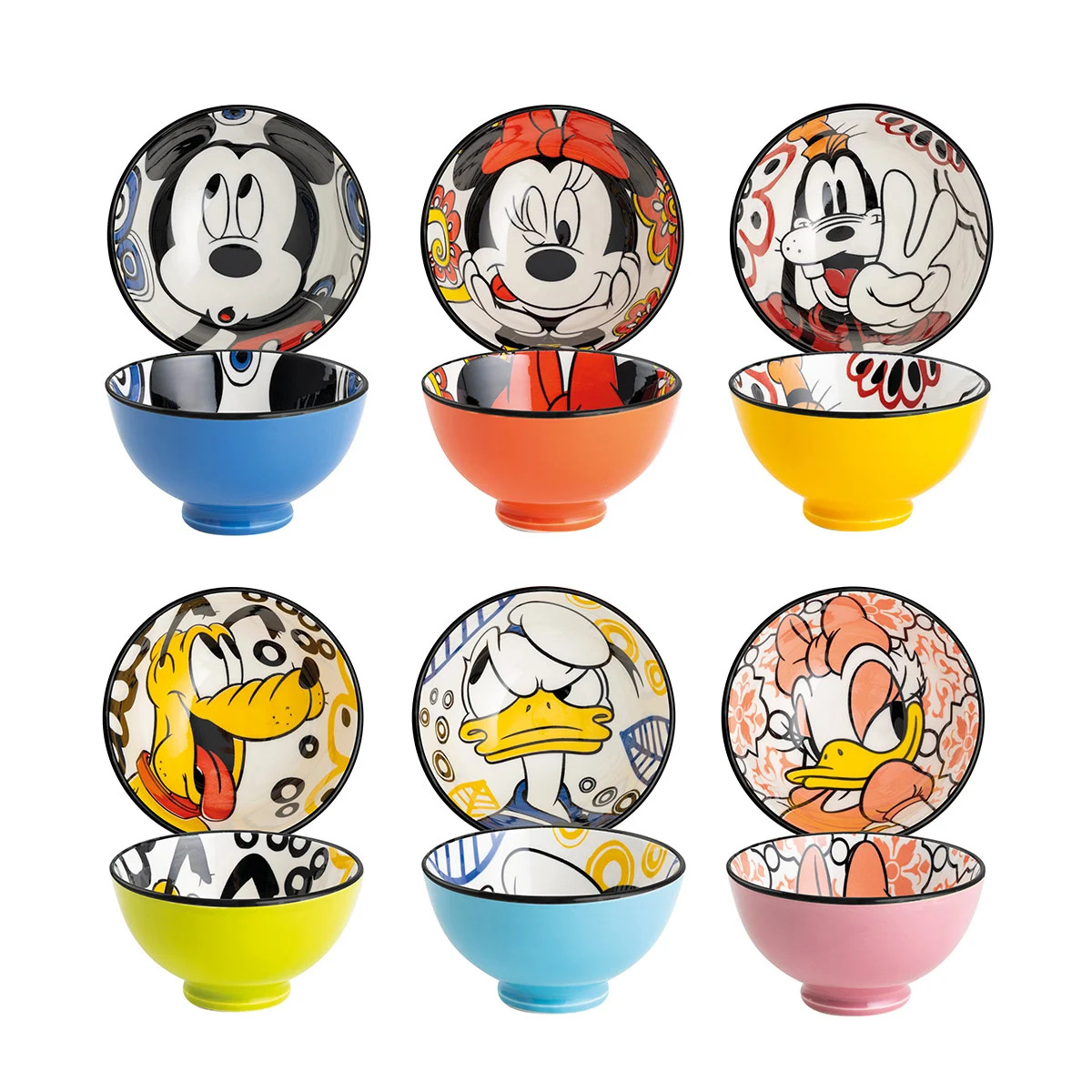 Disney, Egan Italy, Egan Disney, Schale, Schälchen, Dessertschälchen, Forever and Ever, 103052, Fab5, Mickey & Friends, Pluto Schale, Pluto Bowl, Minnie Maus, Micky Maus, Donald Duck, Daisy Duck, Goofy