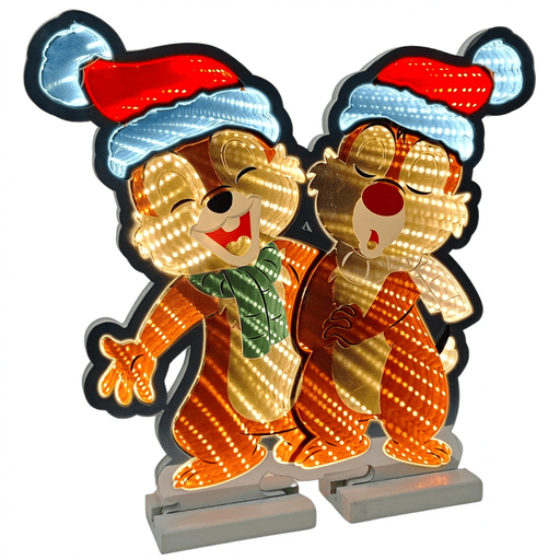 Infinity - Chip & Dale 3D LED-Weihnachtsbeleuchtung | Disney Spiegellicht 40cm | Christmas Inspirations DN25208