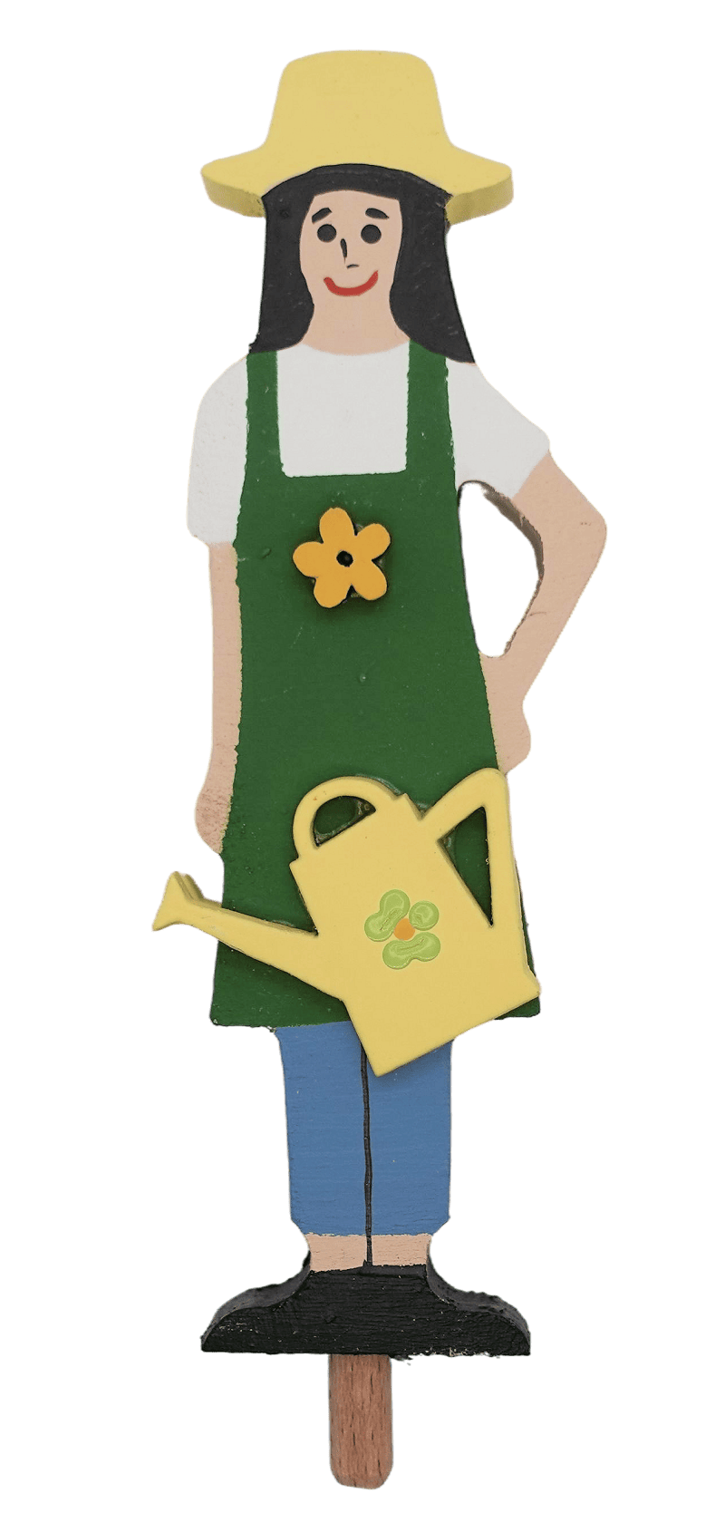 Gartenidylle - Gärtnerin Steckfigur in Grün mit Gießkanne - Steckfigur für den großen Kerzenring von Sebastian Design Gartenidylle - Gärtnerin Steckfigur in Grün mit Gießkanne - Steckfigur für den großen Kerzenring von Sebastian Design