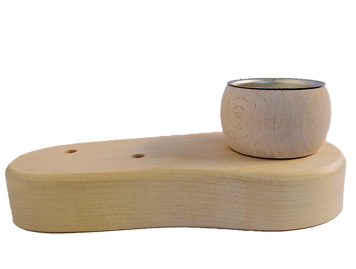 Kerzenring, Sebastian Design, Talvel Grundplatte, B021-2w, Platte mit Teelichthalter, Steckfiguren, Holzfigur, skandinavische Dekoration, Holzdekoration, Kerzenkranz, Jahreszeitentisch