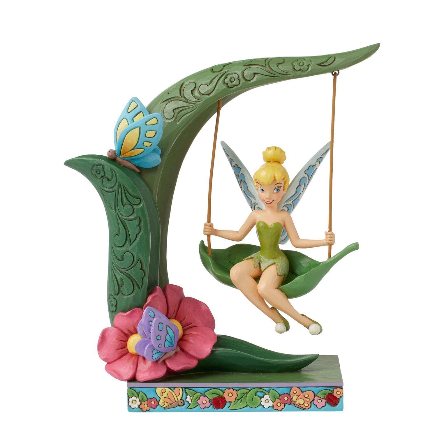 Jim Shore, Disney Traditions, Jim Shore Disneyfigur,  Suspended in Springtime Music, Tinkerbell auf Schaukel, Tinker Bell on Swing,  Jim Shore Figur, 6016336