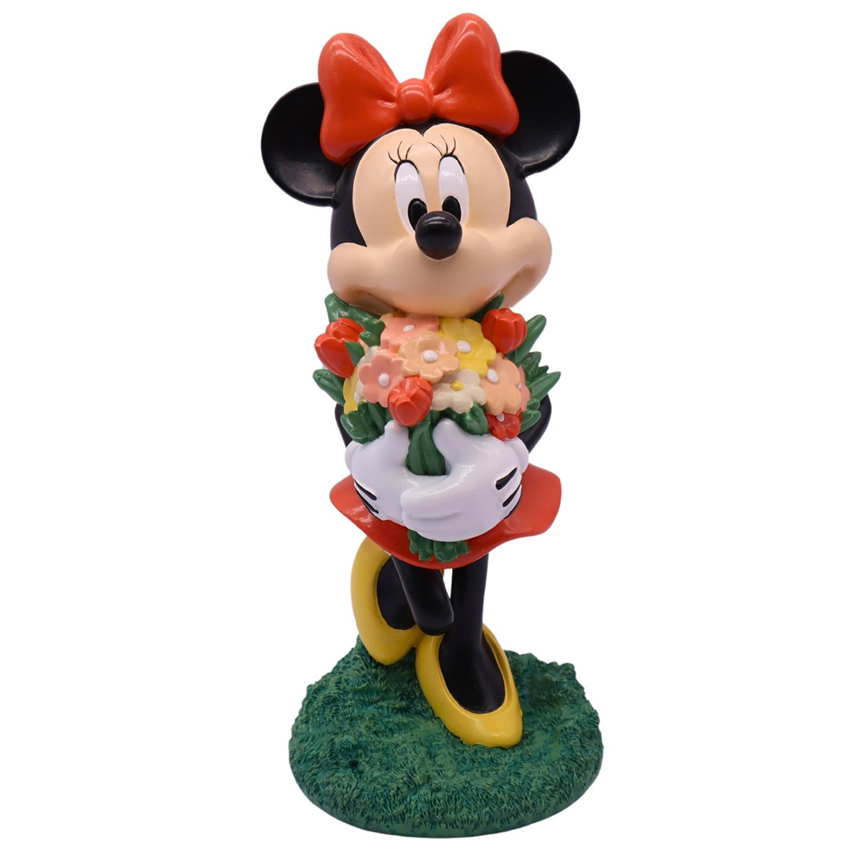 Gartenfigur Minnie Maus mit Blumenstrauß - Minnie Mouse - DN26051 - Christmas Inspirations Disney Figur Deko