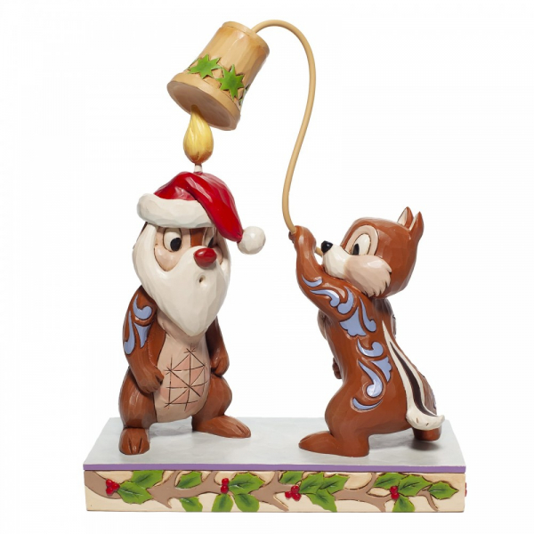 Disney Traditions , Jim Shore, Christmas Chip 'n Dale, Chip und Chap feiern Weihnachten, 6007070