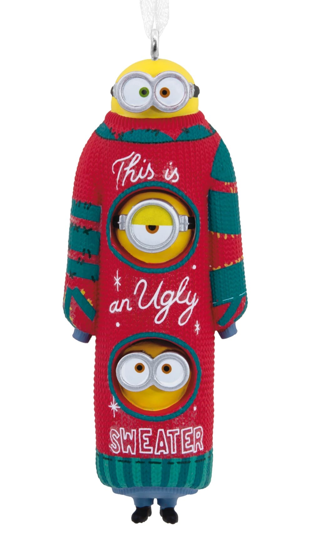 Minions im Ugly Sweater - Kevin, Stuart & Bob Hallmark Ornament - Weihnachtsanhänger