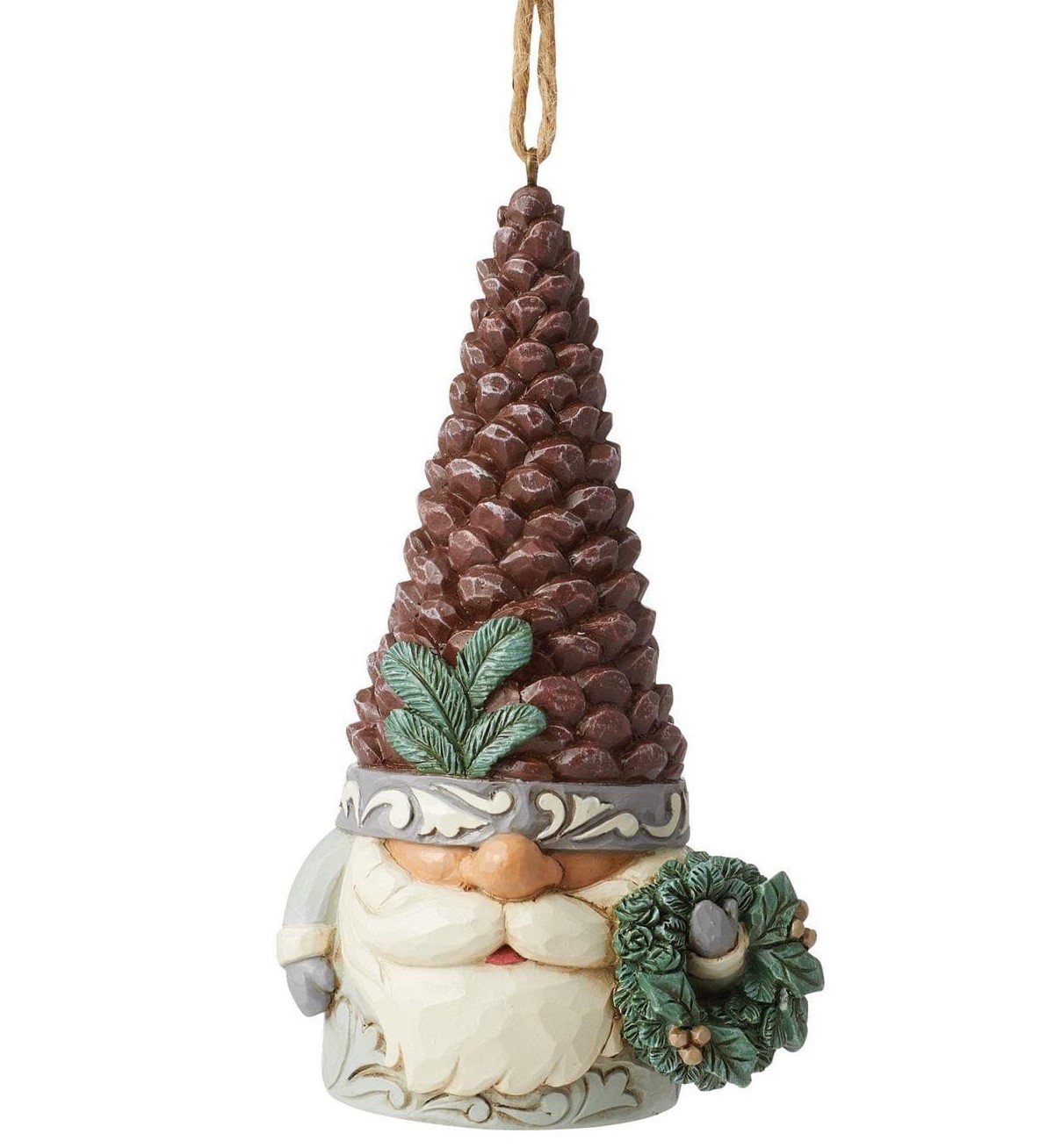 Heartwood Creek, Jim Shore, 6012689, Pinecone Hat Gnome Ornament, Tannenzapfenwichtel, Woodland Gnome, Jim Shore Wichtel, Jim Shore Gnome, Heartwood Creek Gnome, Jim Shore Zwerg