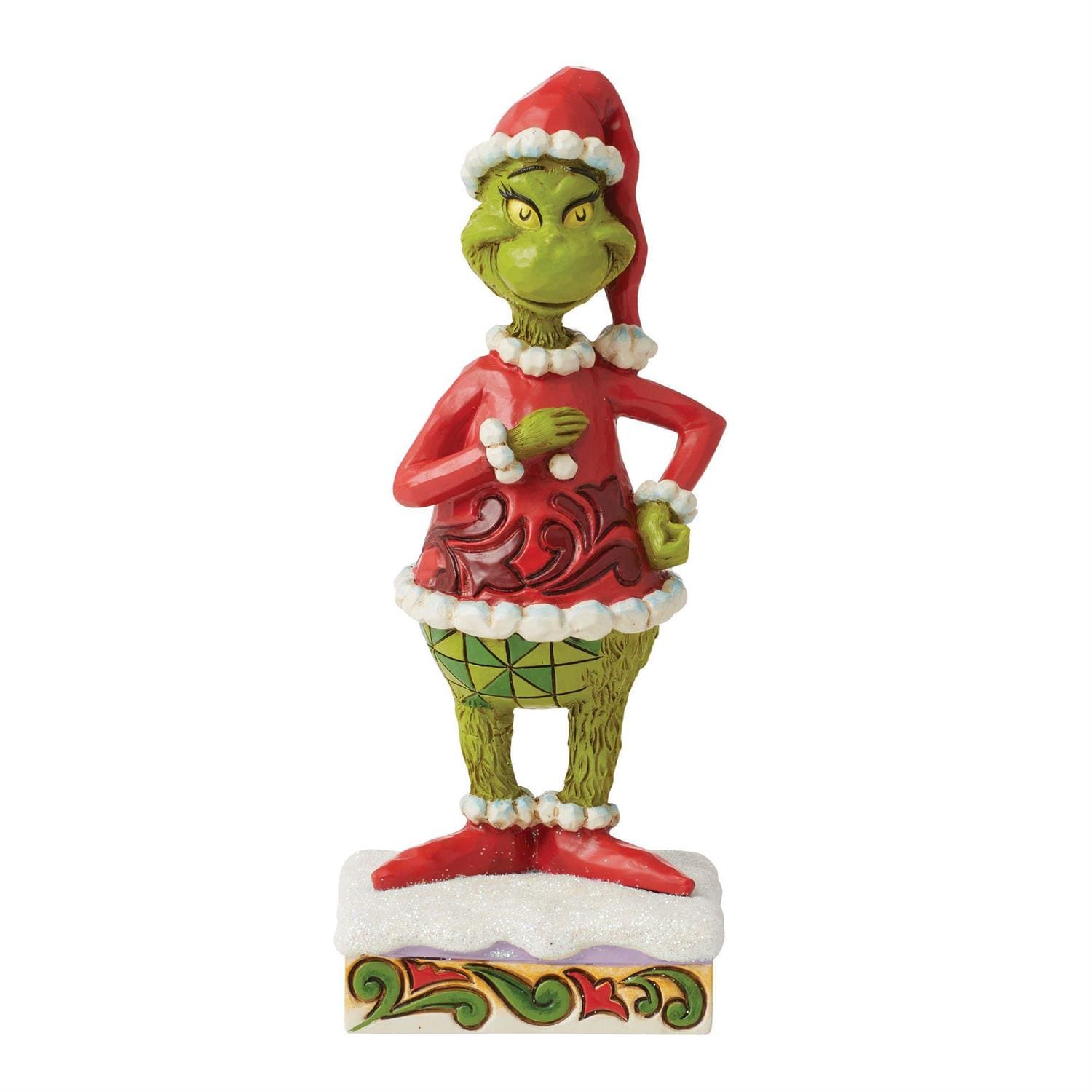 Der Grinch, Grinch, Jim Shore, The Grinch by Jim Shore, 6012701, Grinch Personality Pose, Happy Grinch, Glücklicher Grinch, Fröhlicher Grinch