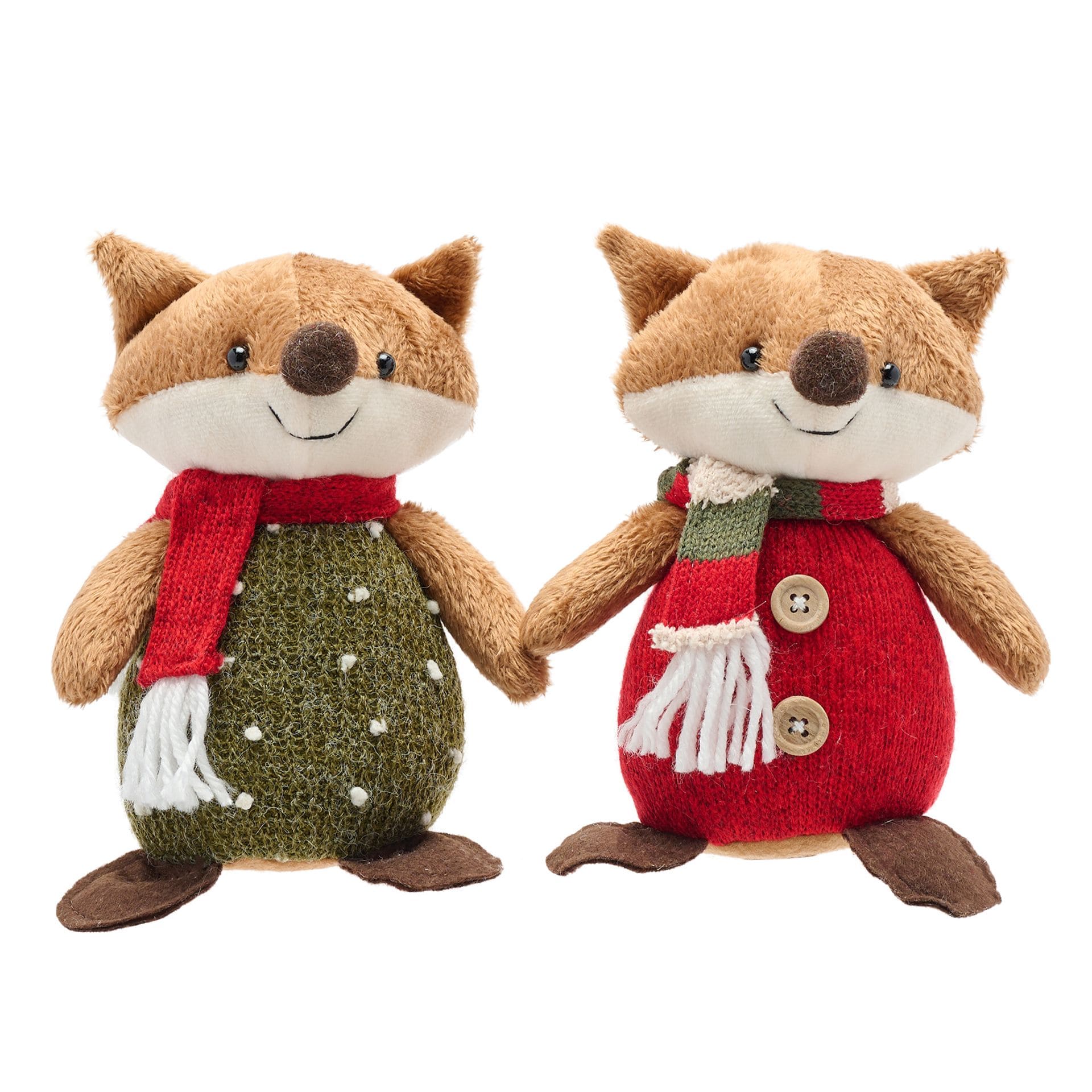 The Seasonal Gift Co, Sitting Foxes, Winterfuchs, Weihnachtsfuchs, Stofftier Fuchs, Kuscheltier Fuchs, Nordic Nights, nordisch,