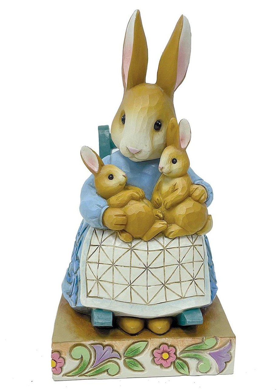 Beatrix Potter, Jim Shore Beatrix Potter, 6012488, Jim Shore Peter Rabbit, A Mother's Love, Mrs. Rabbit Rocking Chair, Mrs. Rabbit Schaukelstuhl, Beatrix Potter Peter Rabbit, Peter Hase, Jim Shore Peter Hase, Jim Shore  Mrs. Rabbit