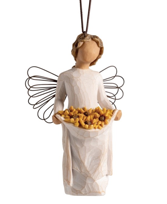 Willow Tree, Demdaco, Susan Lordi,  Willow Tree Figur, 28095, Sunshine Ornament, Sunshine Anhänger, Sonnenschein Anhänger, Willow Tree Blumenmädchen, Willow Tree Engel