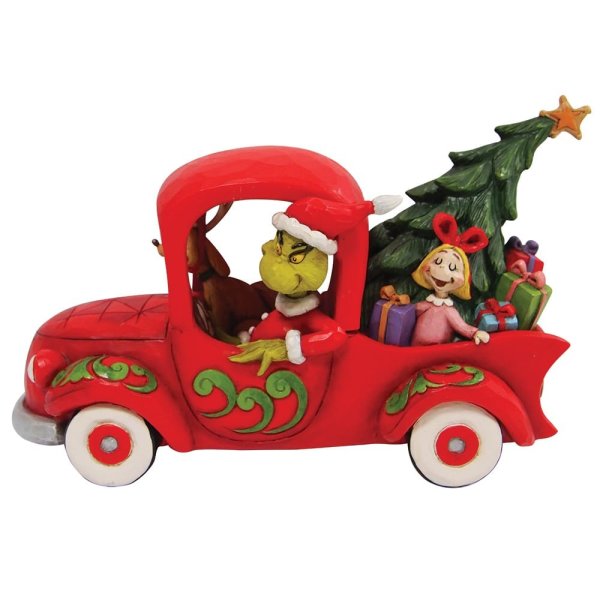 Jim Shore, The Grinch, Der Grinch, The Grinch by Jim Shore, 6010775, Grinch im roten Laster, Grinch in Red Truck, Dr. Seuss