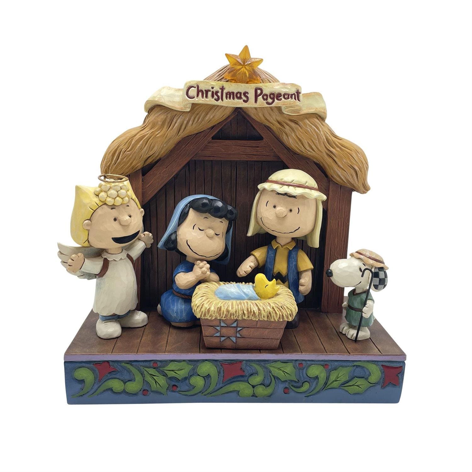 Peanuts, Jim Shore, Jim Shore Peanuts, Snoopy, Woodstock, Peanuts Nativity, Peanuts Weihnachtskrippe, Krippenspiel, 6015026, Lucy, Sally, Linus, Charlie Brown