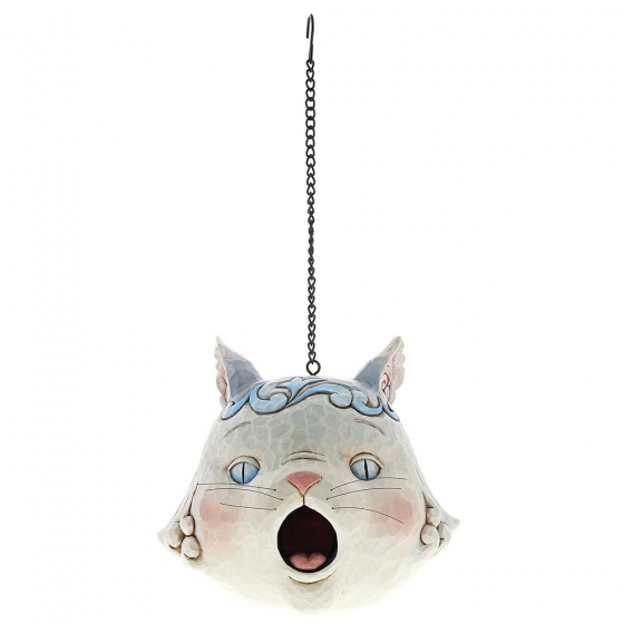 Heartwood Creek, Jim Shore, Grey Cat Birdhouse, Vogelhaus