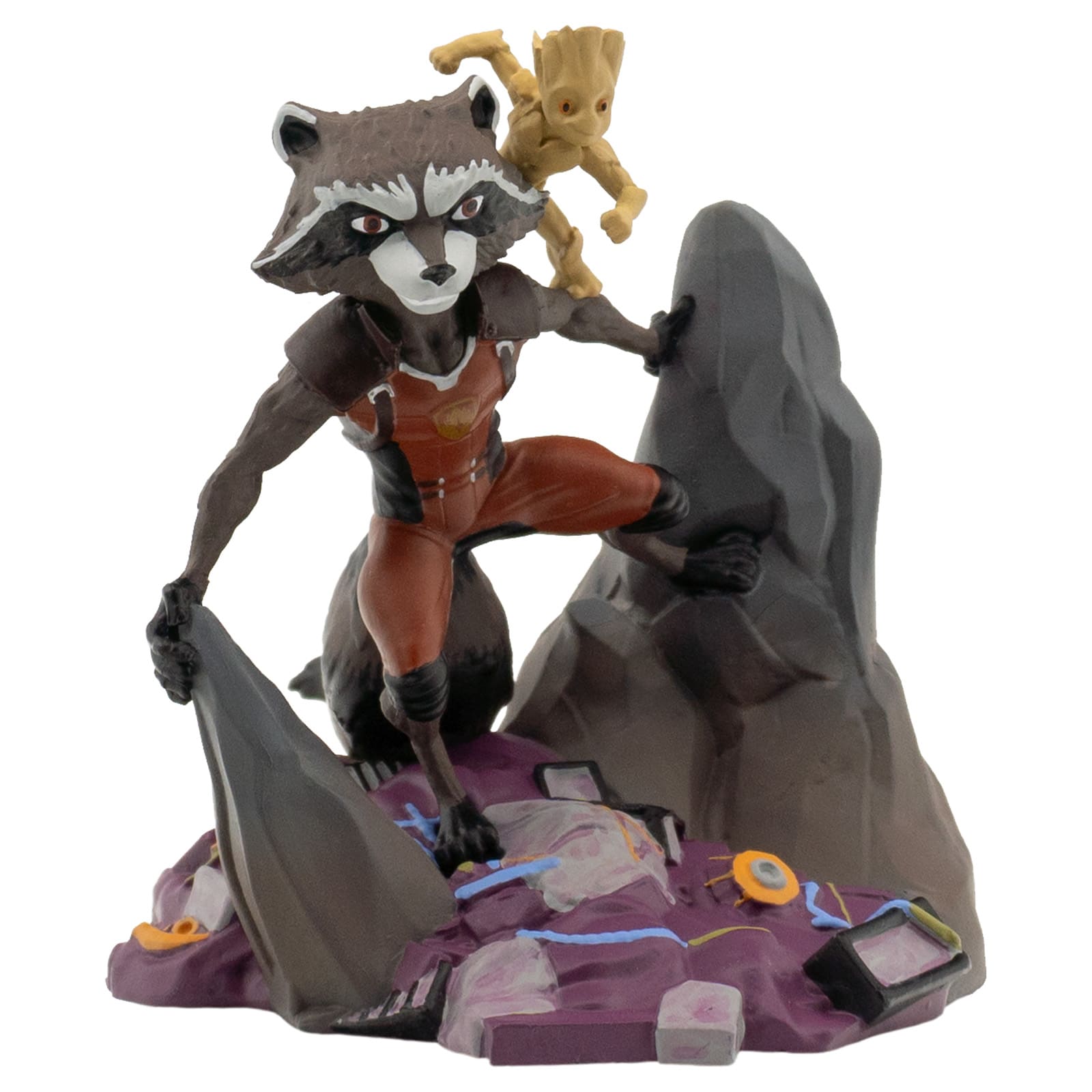 Bullyland Figur Marvel Rocket & Groot - 11278 - Superhelden Figur Spider-Man Miles Morales Marvel Heroes