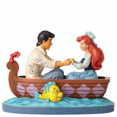 Jim Shore, Disney Traditions,  4055414, Jim Shore Walt Disney, Waiting for a Kiss, Ariel and Prince Eric, Arielle und Prinz Eric, Jim Shore Disney, Jim Shore Weihnachten, Jim Shore Disneyfigur