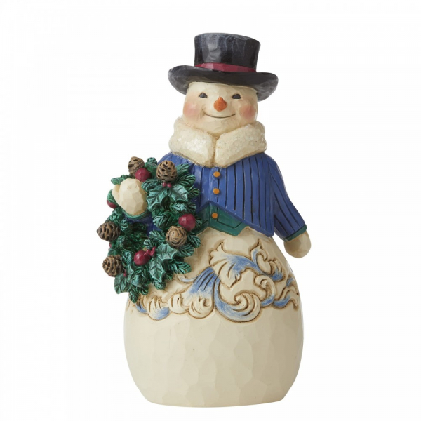 Heartwood Creek, Jim Shore, Right Hearty Winter Wishes, Snowman, Simple Snowman Figurine, Richtig herzliche Winterwünsche, Schneemann